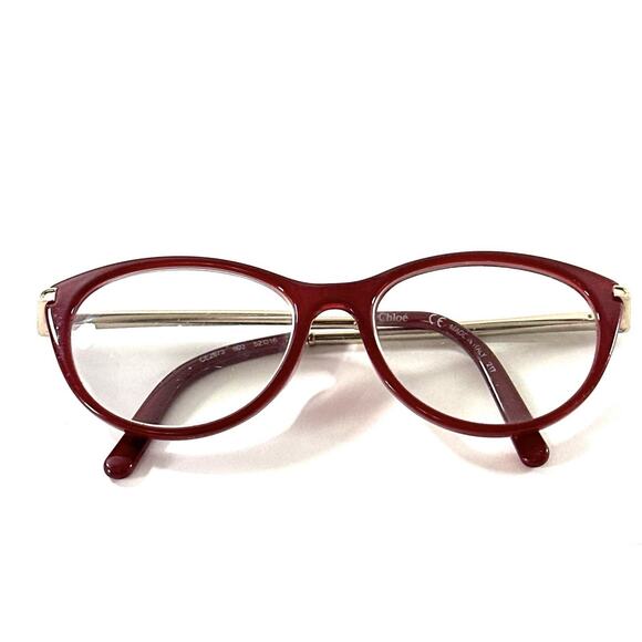 Chloé CE2673 603 Red Gold Eyeglass Frames Only 52-16 135 Made In Italy main image 7